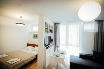 Фотографии Апартаменты Апартаменты Apartament Mirów Warszawa г. Варшава (Польша) №117 Фото номера Апартаменты Апартаменты Apartament Mirów Warszawa г. Варшава 117