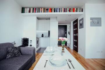 Фотографии Апартаменты Апартаменты Apartament Mirów Warszawa г. Варшава (Польша) №114 Фото номера Апартаменты Апартаменты Apartament Mirów Warszawa г. Варшава 114