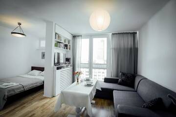 Фотографии Апартаменты Апартаменты Apartament Mirów Warszawa г. Варшава (Польша) №140 Фото номера Апартаменты Апартаменты Apartament Mirów Warszawa г. Варшава 140