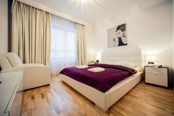 Фото номера Апартаменты Делюкс с 1 спальней Апарт-отели Platinum Towers Central Apartments г. Варшава 8