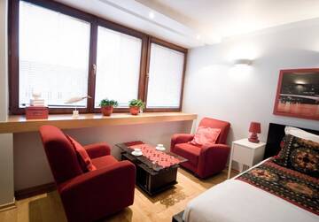 Фото номера Номер-студио с кроватью размера &quot;king-size&quot; Апартаменты Warsawrent Hit Apartments г. Варшава 3