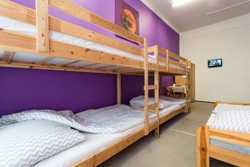 Фото номера Общий номер с общей ванной комнатой (5 взрослых) Хостелы Moon Hostel г. Варшава 3
