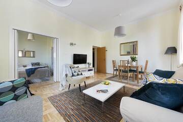 Фото номера Апартаменты Делюкс с 2 спальнями — Podwale, 9 Апартаменты P&amp;O Apartments Old Town г. Варшава 5