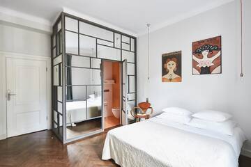 Фото номера Стандартный двухместный номер с 1 кроватью Проживание в семье Between Us Bed and Breakfast г. Варшава 3