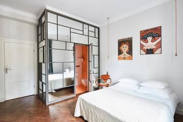 Фото номера Стандартный двухместный номер с 1 кроватью Проживание в семье Between Us Bed and Breakfast г. Варшава 6