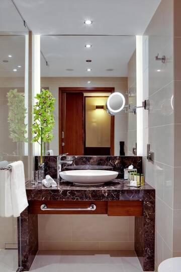 Фото номера Номер Делюкс с кроватью размера «king-size» Отель DoubleTree by Hilton Hotel &amp; Conference Centre Warsaw г. Варшава 2