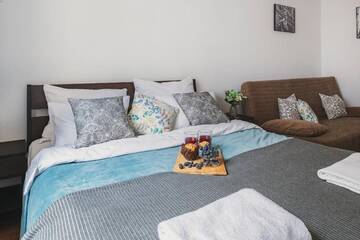 Фото номера Апартаменты с душем Апартаменты P&amp;O Sandomierska 14 Apartments г. Варшава 56