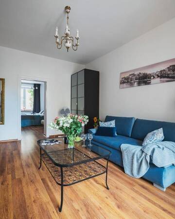 Фото номера Апартаменты с душем Апартаменты P&amp;O Sandomierska 14 Apartments г. Варшава 23