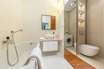 Фото номера Улучшенные апартаменты с 1 спальней - Улица 10с Sarmacka Апартаменты Wilanow Luxury Serviced Apartments г. Варшава 8