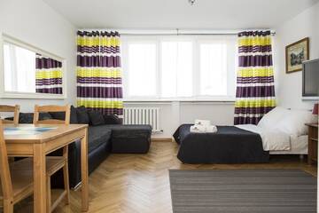 Фото номера Номер-студио с диваном-кроватью (для 4 взрослых) Апартаменты Hosapartments City Center г. Варшава 5