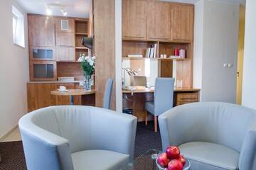 Фото номера Апартаменты с 2 односпальными кроватями Апарт-отели Warsaw Apartments - Apartamenty Sadyba г. Варшава 5