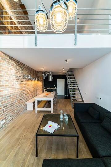 Фото номера Апартаменты - Двухуровневые Апартаменты Qbik Loft Aparts г. Варшава 16
