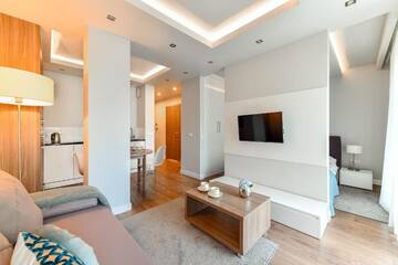 Фото номера Апартаменты с 1 спальней Апартаменты Corporate Accommodation P&amp;O Serviced Apartments г. Варшава 15