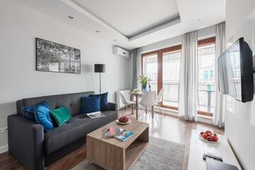 Фото номера Апартаменты с 1 спальней Апартаменты Corporate Accommodation P&amp;O Serviced Apartments г. Варшава 2