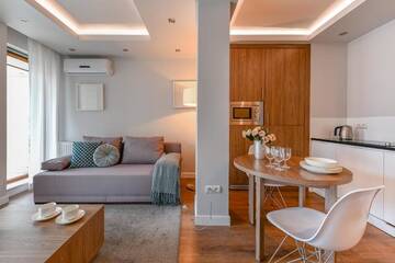 Фото номера Апартаменты с 1 спальней Апартаменты Corporate Accommodation P&amp;O Serviced Apartments г. Варшава 6