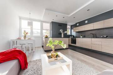 Фото номера Апартаменты с 2 спальнями (ул. Niska, 17) Апартаменты P&amp;O Apartments Rondo Radosława г. Варшава 3