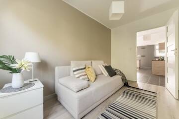 Фото номера Апартаменты с 2 спальнями (ул. Niska, 17) Апартаменты P&amp;O Apartments Rondo Radosława г. Варшава 9