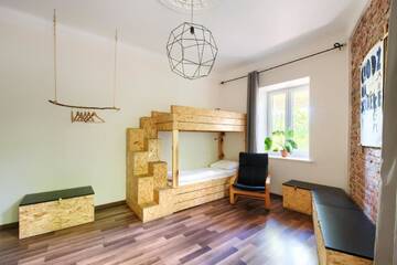 Фото номера Кровать в общем 4-местном номере для мужчин и женщин Хостелы Lull Hostel г. Варшава 4