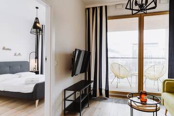Фото номера Апартаменты с 1 спальней Апарт-отели Apartment4You Select Kolejowa г. Варшава 37