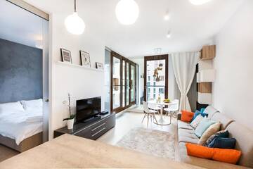 Фото номера Апартаменты с 1 спальней Апарт-отели Apartment4You Select Kolejowa г. Варшава 41