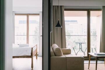 Фото номера Апартаменты с 1 спальней Апарт-отели Apartment4You Select Kolejowa г. Варшава 97