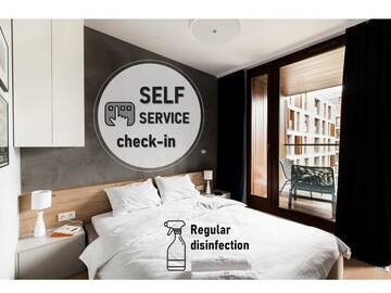 Фото номера Апартаменты с 1 спальней Апарт-отели Apartment4You Select Kolejowa г. Варшава 9