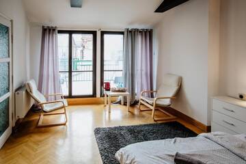 Фото номера Двухместный номер с 1 кроватью и балконом Проживание в семье Green Wood Apartment Stara Ochota г. Варшава 19