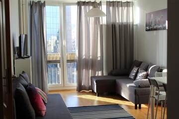 Фото номера Апартаменты с 1 спальней - Jana Pawła II Avenue, 26 Апартаменты Coser Apartamenty Centrum г. Варшава 3