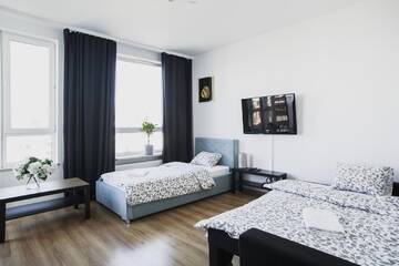 Фото номера Апартаменты с видом на озеро Апартаменты Prudentia Apartments Kłobucka г. Варшава 2