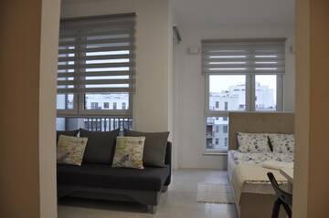 Фото номера Двухместный номер Делюкс с 1 кроватью и душем Апартаменты Prudentia Apartments Kłobucka г. Варшава 6