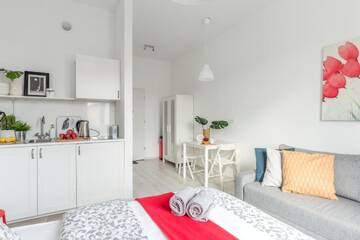 Фото номера Номер-студио с кондиционером Апартаменты Palm Aparts Warsaw г. Варшава 7