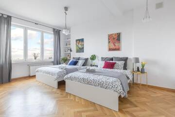 Фото номера Улучшенные апартаменты с видом на город Апартаменты Palm Aparts Warsaw г. Варшава 5