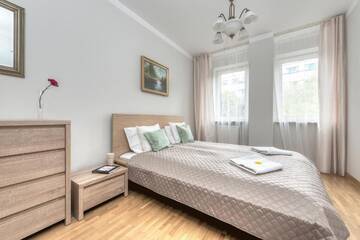 Фото номера Апартаменты с 3 спальнями - Tamka, 16 Апартаменты P&amp;O Apartments Tamka г. Варшава 35