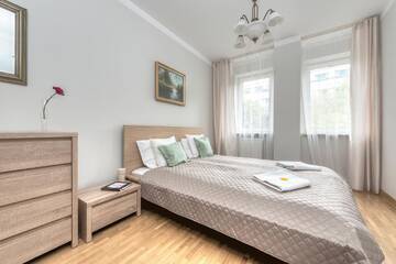 Фото номера Апартаменты с 3 спальнями - Tamka, 16 Апартаменты P&amp;O Apartments Tamka г. Варшава 14