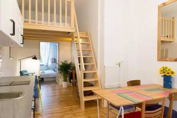 Фото номера Апартаменты с 1 спальней Апартаменты WSTApartments RetroFunky г. Варшава 38