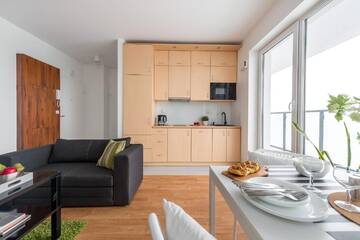 Фото номера Улучшенные апартаменты Апартаменты P&amp;O Apartments Szwedzka г. Варшава 32