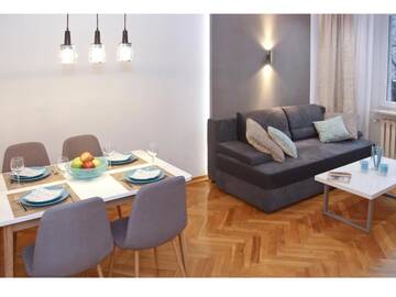 Фото номера Апартаменты с 1 спальней Апартаменты Srebrna Warsaw Apartment г. Варшава 8
