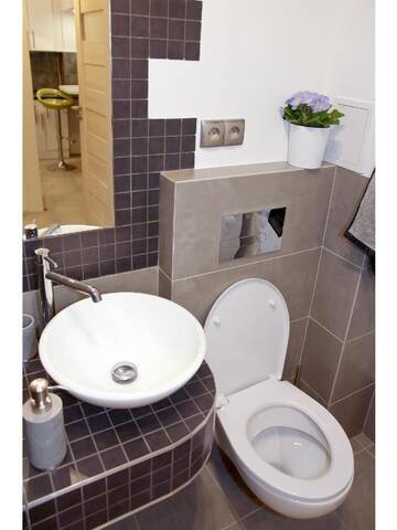 Фото номера Апартаменты с 1 спальней Апартаменты Srebrna Warsaw Apartment г. Варшава 23
