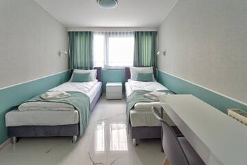 Фото номера Улучшенные апартаменты Апартаменты JessApart– Babka Tower Apartment г. Варшава 4