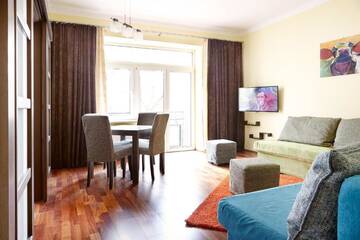 Фото номера Апартаменты с балконом Апартаменты Lovely Funky Flat near Royal Park г. Варшава 33