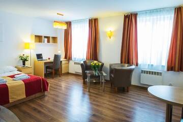 Фото номера Апартаменты с 1 односпальной кроватью Апарт-отели Warsaw Apartments - Apartamenty Wilanów г. Варшава 16