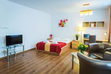 Фото номера Апартаменты с двуспальной кроватью Апарт-отели Warsaw Apartments - Apartamenty Wilanów г. Варшава 6