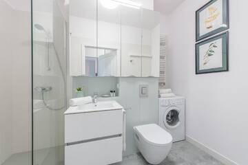Фото номера Апартаменты с 1 спальней Апартаменты P&amp;O Apartments Mokotów г. Варшава 4