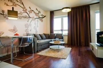 Фото номера Апартаменты (4 взрослых) - 61A Grzybowska Street Апарт-отели Platinum Towers E-Apartments г. Варшава 17
