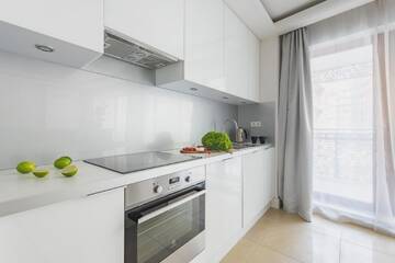 Фото номера Апартаменты с 1 спальней Апартаменты P&amp;O Apartments Plac Europejski г. Варшава 6