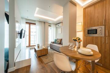 Фото номера Апартаменты с 1 спальней Апартаменты P&amp;O Apartments Plac Europejski г. Варшава 13