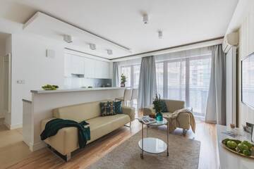 Фото номера Апартаменты с 1 спальней Апартаменты P&amp;O Apartments Plac Europejski г. Варшава 11
