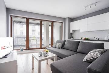 Фото номера Апартаменты с балконом - ul. Wronia 45 Апартаменты P&amp;O Apartments Plac Europejski г. Варшава 6