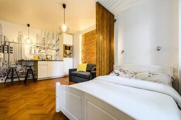 Фото номера Апартаменты с балконом Апартаменты Central Station Apartments г. Варшава 13