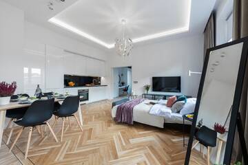 Фото номера Апартаменты с 1 спальней Апартаменты P&amp;O Apartments Metro Politechnika г. Варшава 33